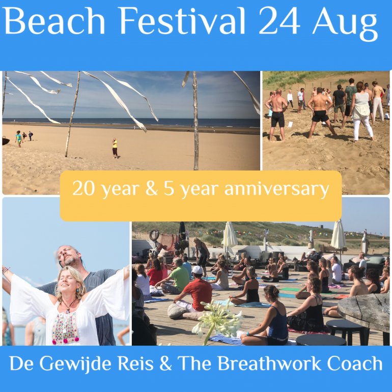 20 jaar De Gewijde Reis: STRANDFESTIVAL 24 augustus 2025